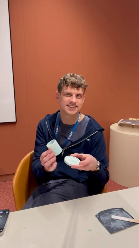 Student coaster making