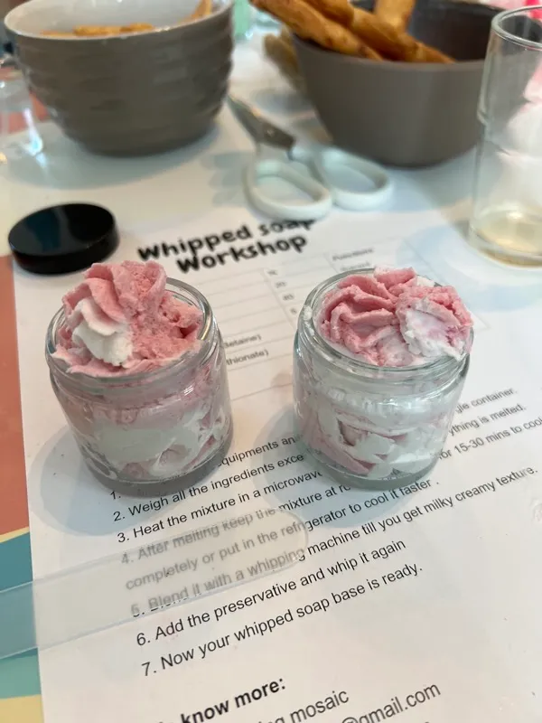 Whipped soap display