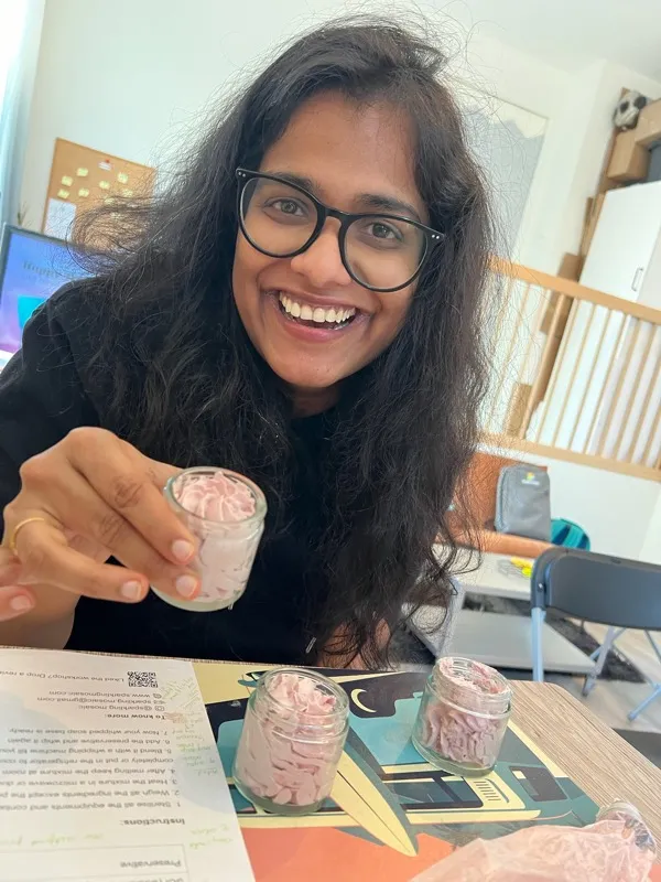 Student enjoying workshop