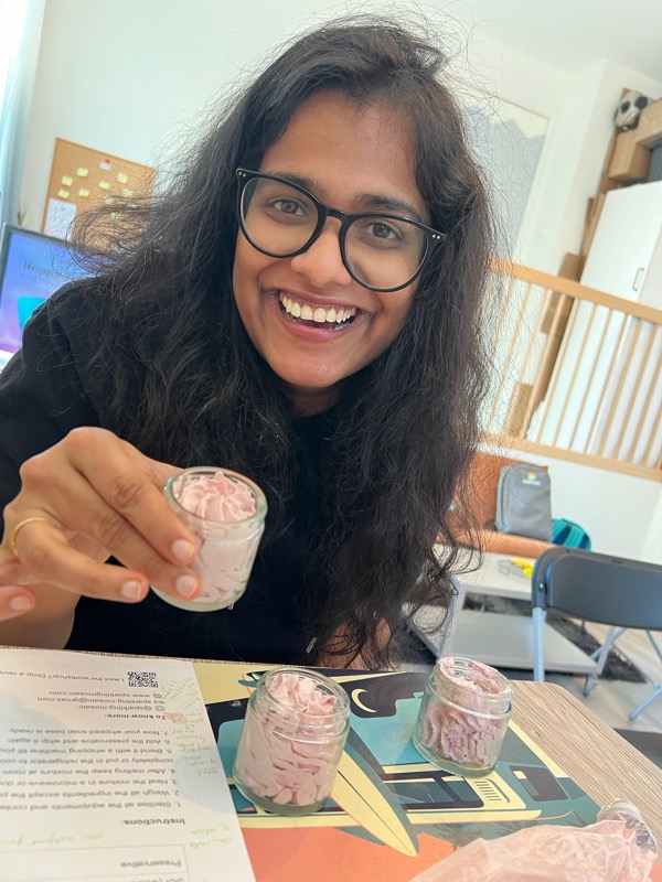 Student enjoying workshop